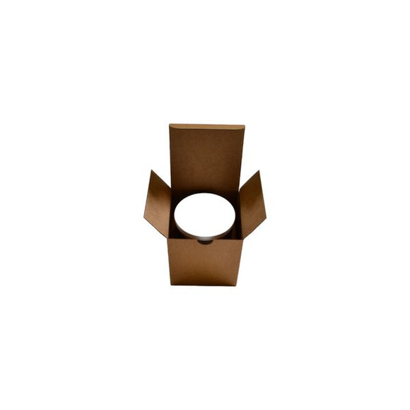 SAMPLE - Candle Extra Large 1 Oxford/Cambridge Jar Pack Upright with Insert - Kraft Brown - ACP