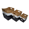 SAMPLE - E Flute - Large Luxe Cardboard Hamper Tray - Kraft Brown - ACP