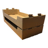 SAMPLE - Medium Heavy Duty Stackable Cardboard Catering and Storage Tray (One Piece Self Locking) - Kraft Brown - ACP