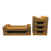 SAMPLE - Medium Heavy Duty Stackable Cardboard Catering and Storage Tray (One Piece Self Locking) - Kraft Brown - ACP