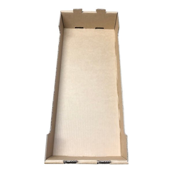 SAMPLE - Medium Heavy Duty Stackable Cardboard Catering and Storage Tray (One Piece Self Locking) - Kraft Brown - ACP